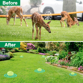 Crobirware deer deterrent for outdoor use keeps porches and yards deer-free naturally