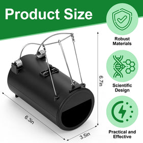 Crobirware Gopher Trap demonstrates tunnel-fit for precise triggering and higher capture success.