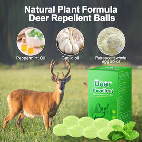 Crobirware patio garden deer repellent balls create a barrier around plants