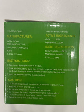 Crobirware all-weather repellent ball showing 2-3 month protection