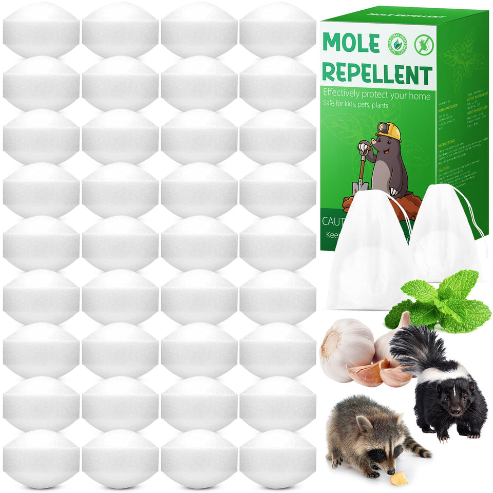 Crobirware Peppermint Skunk Repellent packaging label with natural ingredients and pet-safe design