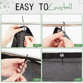 CroBlissful balcony screen with aluminum grommets enhances durability against wear.