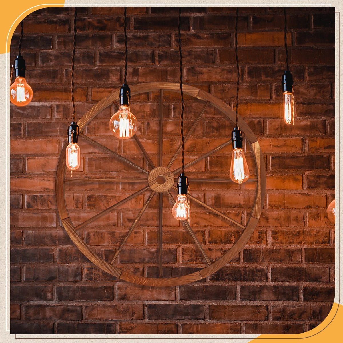 CroBlissful cowboy party decoration wheel creates nostalgic Western ambiance.