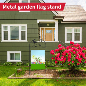 CroBlissful flag stand that fits flags up to 14x25 inches for versatile displays