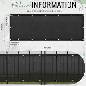 CroBlissful HDPE privacy screen fabric provides shade and airflow on a deck.