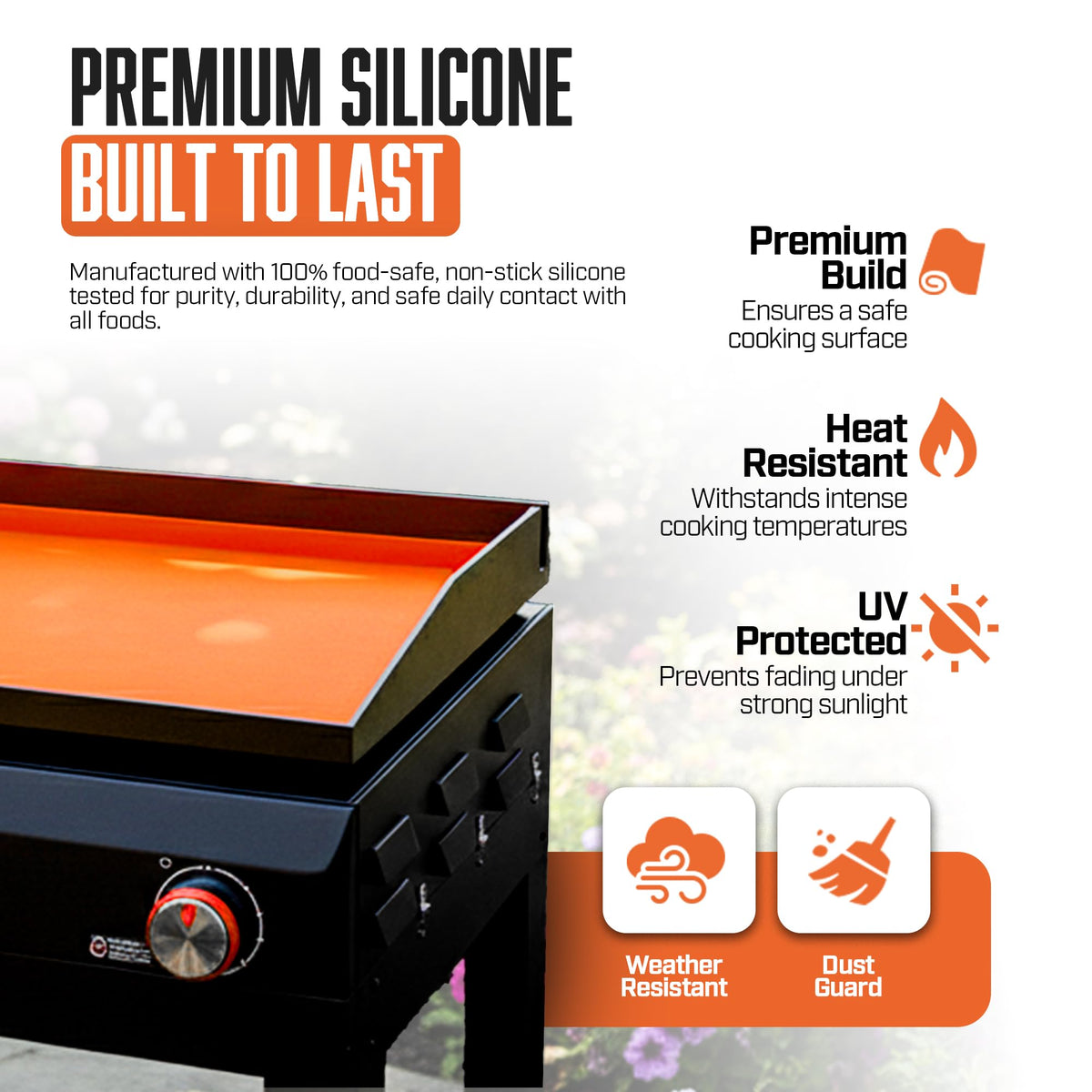 CRODALE BRANDS keeps surface cleaner with minimal prep before cooking.