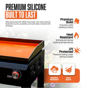CRODALE BRANDS keeps surface cleaner with minimal prep before cooking.