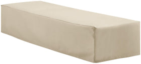 Crosley Furniture patio chaise cover is waterproof and tan for outdoor protection