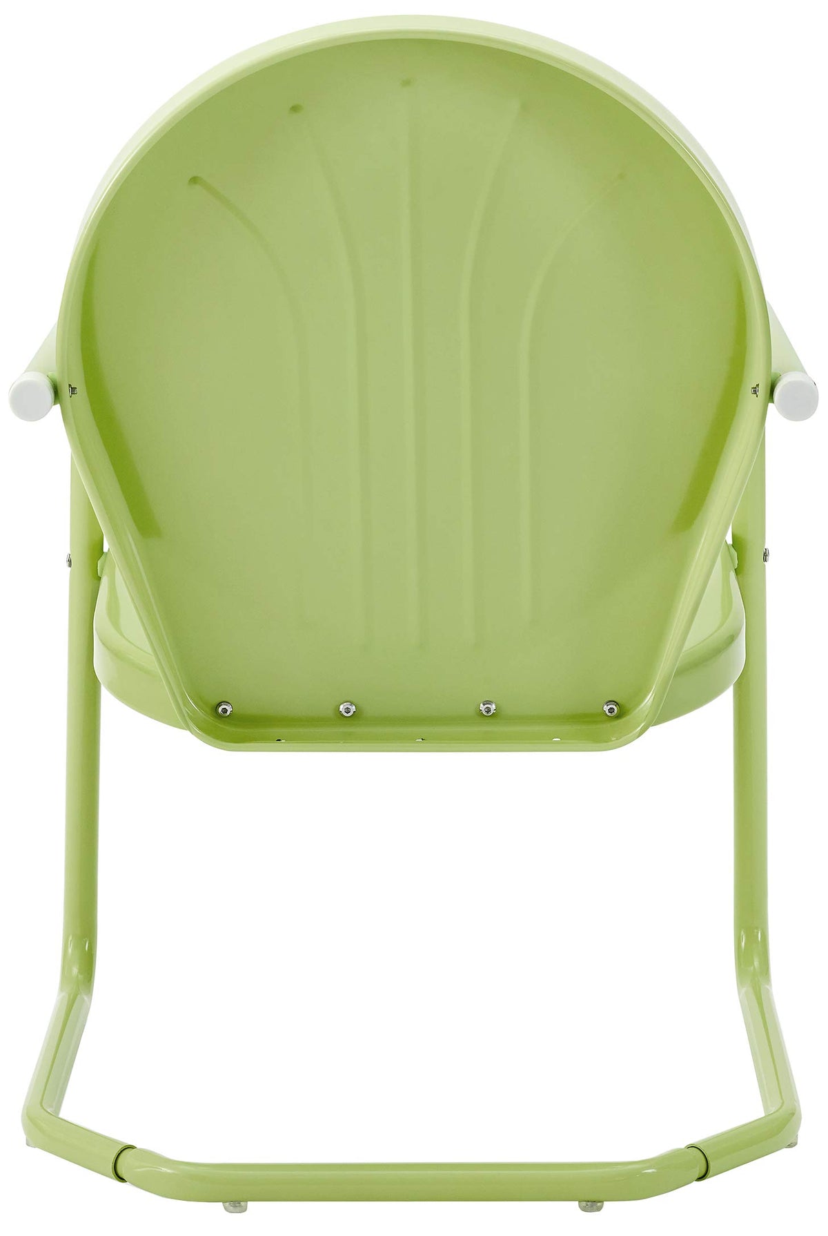 Crosley Griffith front view shows vibrant Key Lime gloss finish.