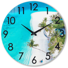 Crosstime 14-inch outdoor clock dial for easy reading from a distance.