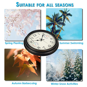Crosstime backyard clock easy to read from a distance.