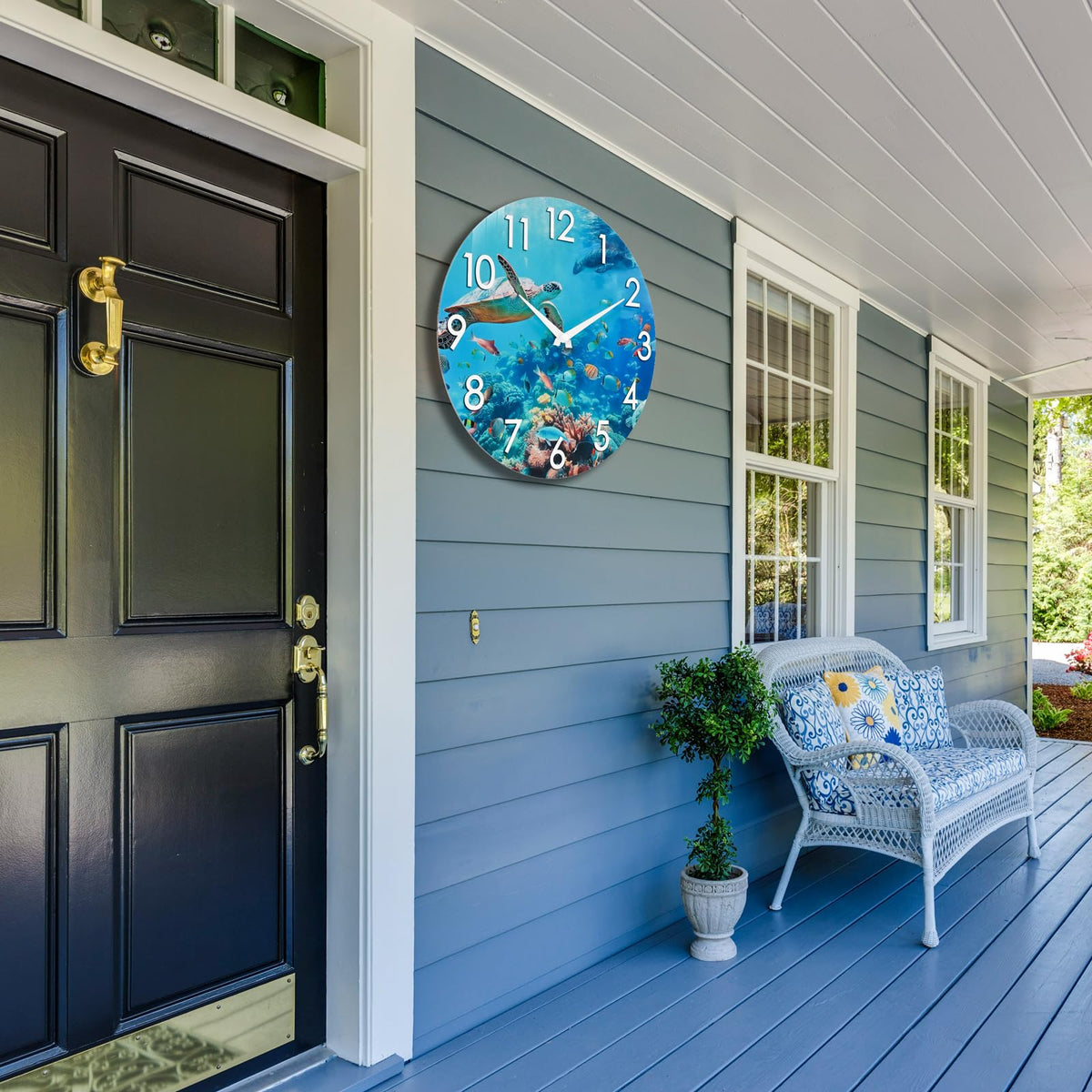 Crosstime coastal decor suits patio, garden, or beach house walls.