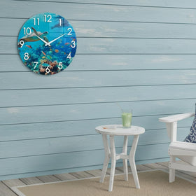 Crosstime sealed back cover protects quartz movement in any weather.