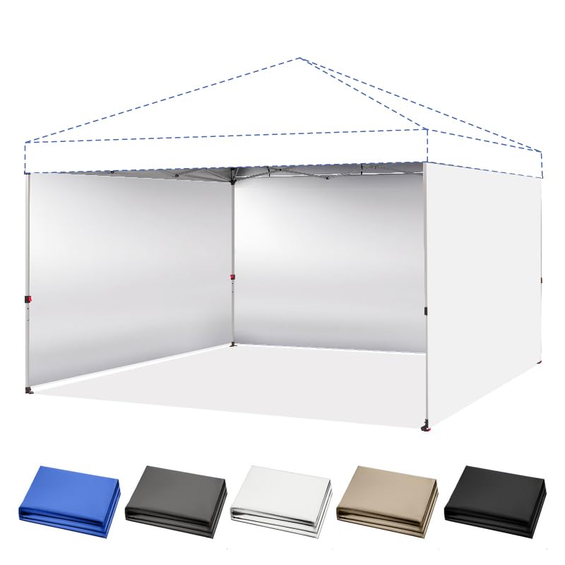 CROWN SHADES 12x12 canopy sidewall white 4-pack provides full coverage for your display.
