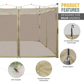Crown Shades net close-up mesh detail shows durable, breathable fabric.