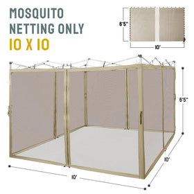 Crown Shades packaging shows replacement net for outdoor use.