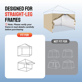 Crown Shades sidewall beige waterproof layer ideal for light rain outdoors