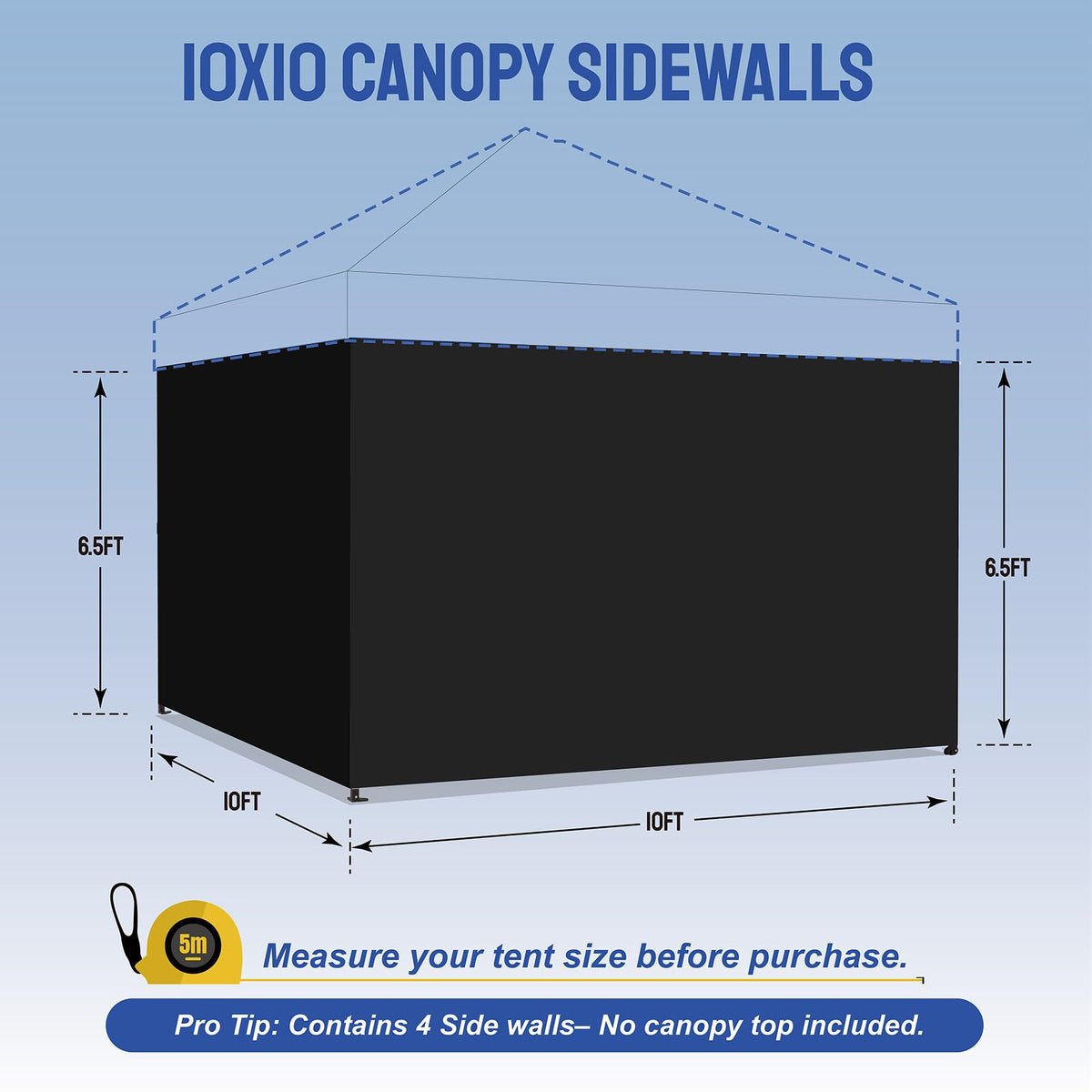 CROWN SHADES sidewall with hook-mount system enables quick, durable installation.
