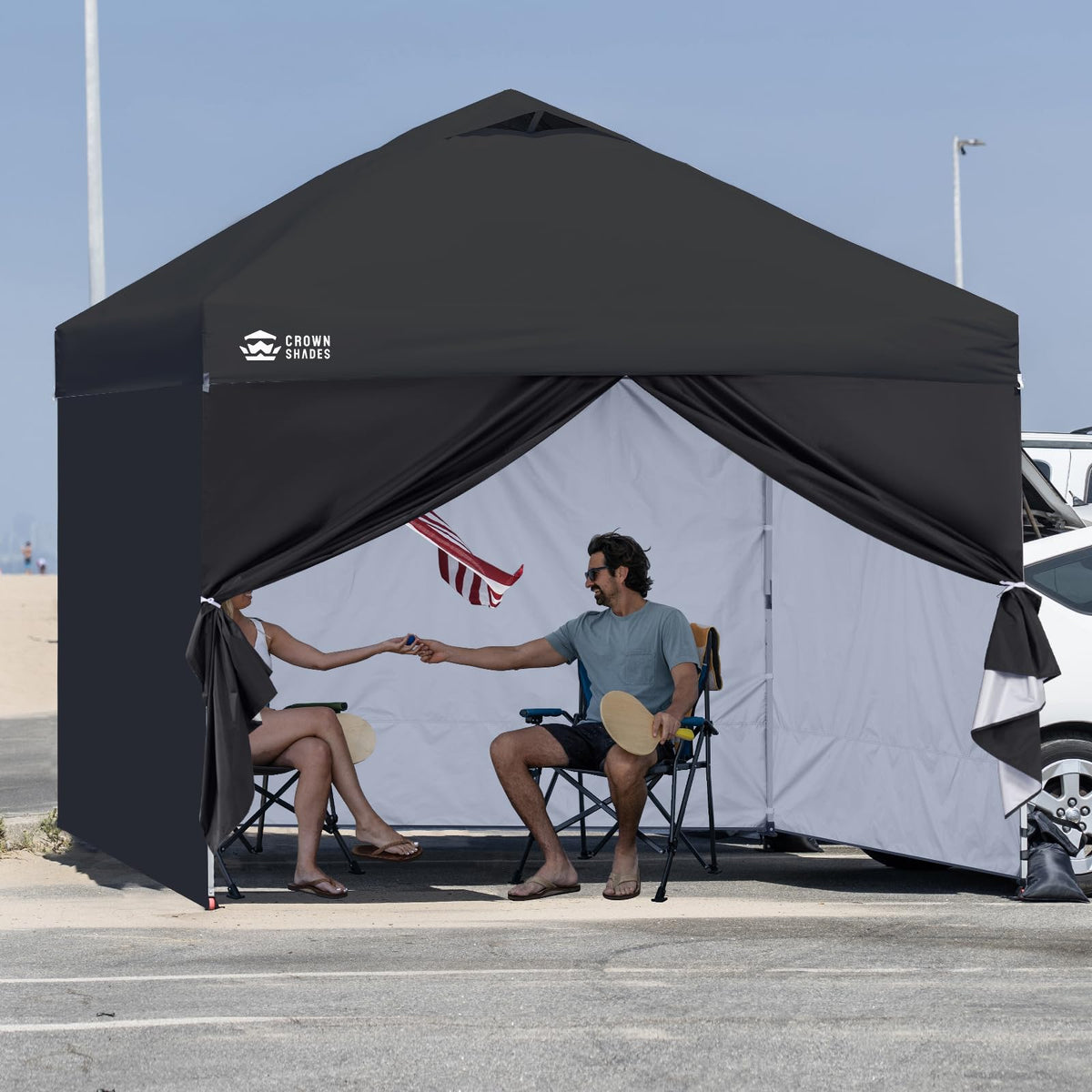 CROWN SHADES sidewalls are sold as walls only, canopy and frame sold separately.