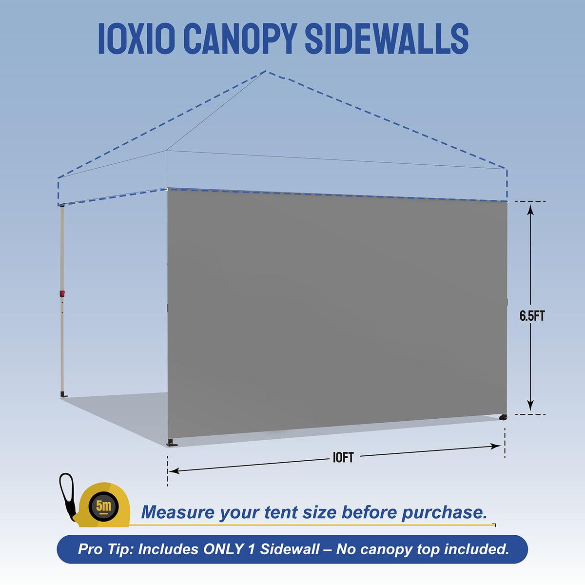 CROWN SHADES SunWall sidewall waterproof finish helps keep gear dry