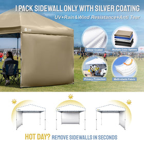 CROWN SHADES SunWall waterproof silver coating close-up.