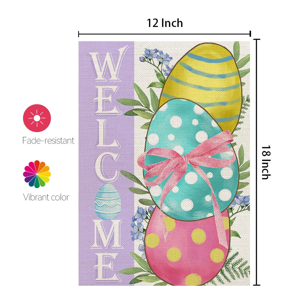 CROWNED BEAUTY bright spring colors flag, adds festive flair to gardens.