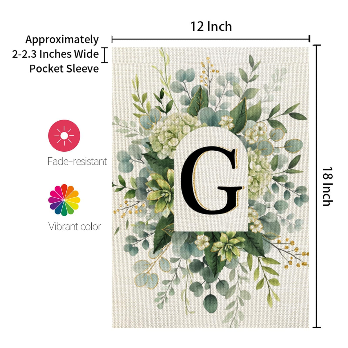 CROWNED BEAUTY garden flag ideal for porches and entryways, welcoming guests with style.