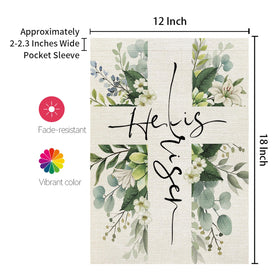 CROWNED BEAUTY Easter flag UV-resistant color remains bright in sun