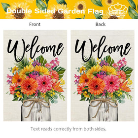CROWNED BEAUTY gift-ready outdoor flag for garden lovers.