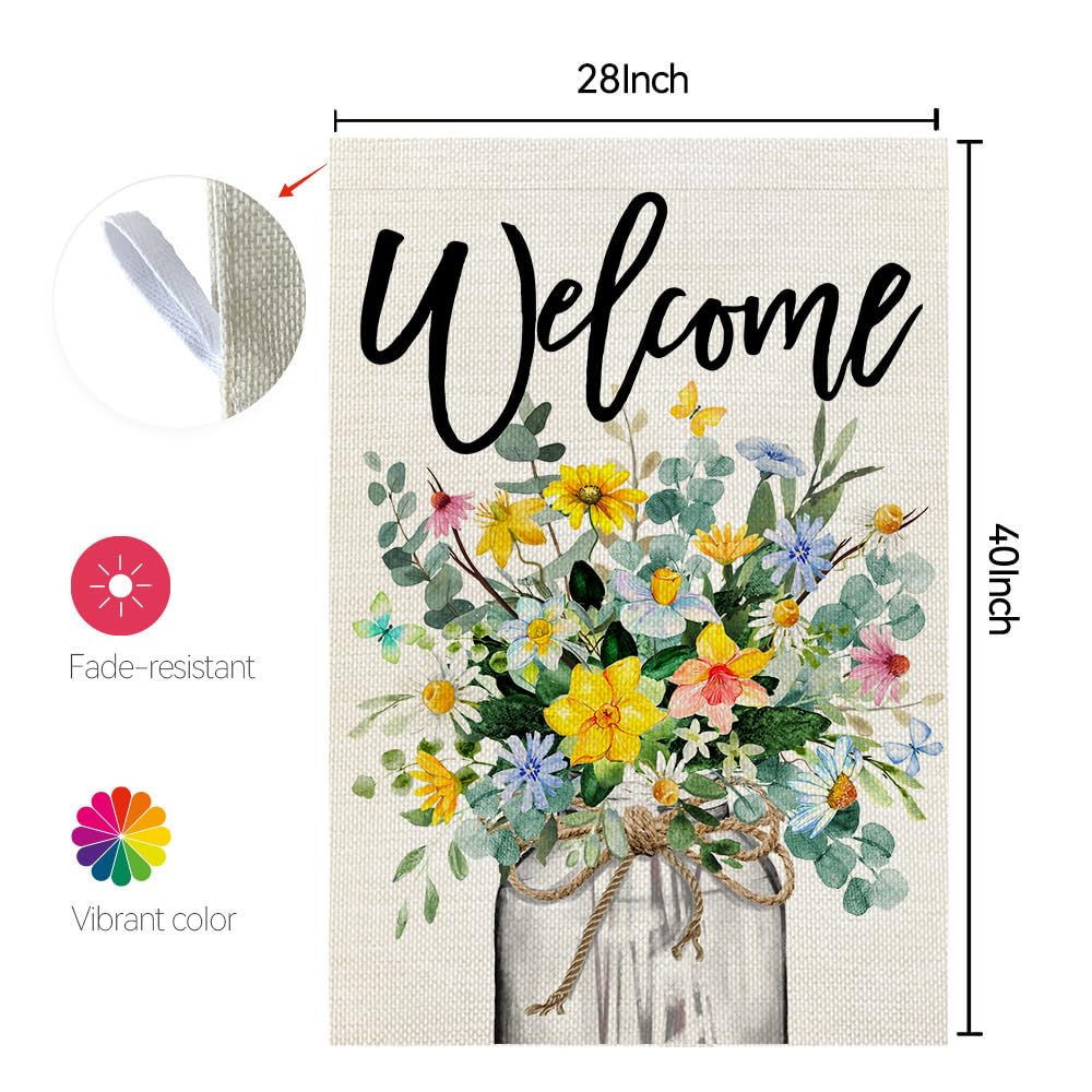 Crowned Beauty gift-ready spring flag suitable for housewarmings