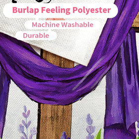 CROWNED BEAUTY joyful Easter welcome flag for garden or patio