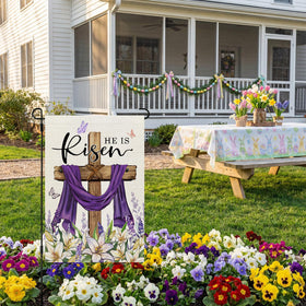 CROWNED BEAUTY porch and garden easter decor for welcoming spaces