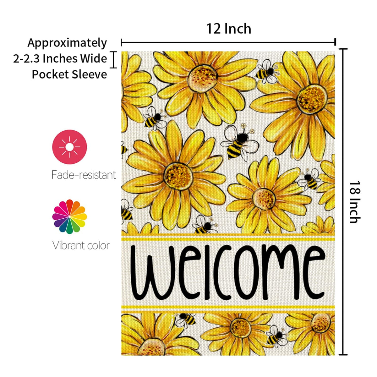 CROWNED BEAUTY spring flag makes a thoughtful gift for gardeners and neighbors