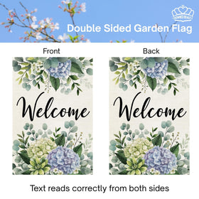 CROWNED BEAUTY 28x40 inch flag, durable polyester with burlap look.