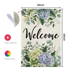 CROWNED BEAUTY Welcome yard flag, adds seasonal charm to entryways.