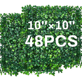 Crowye boxwood panels provide a durable 10x10in backdrop for versatile decor.
