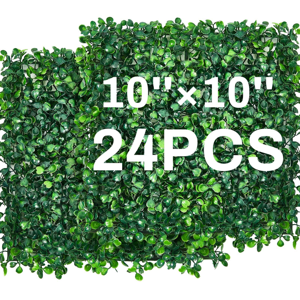 Crowye faux boxwood close-up shows lush leaves for a vivid event backdrop.