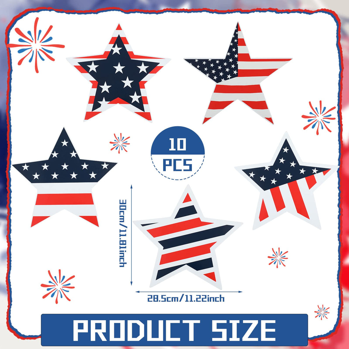 Crtiin patriotic garage door magnets add lively 4th of July curb appeal.