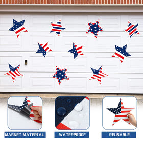 Crtiin star-pattern door decor collection enhances Independence Day charm.