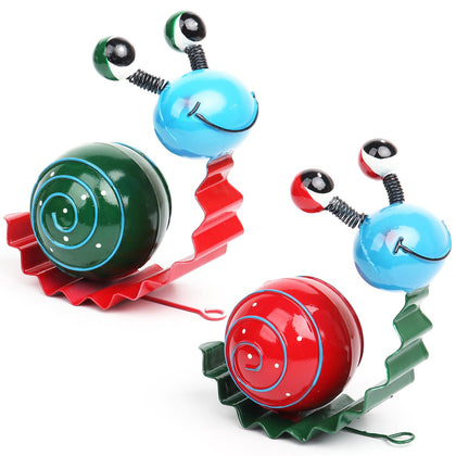 Cruis Cuka metal snail set on outdoor display brightening your garden