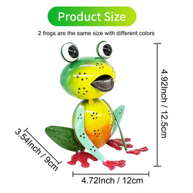 Cruis Cuka frog sculptures withstand rain and sun with anti-rust coating.