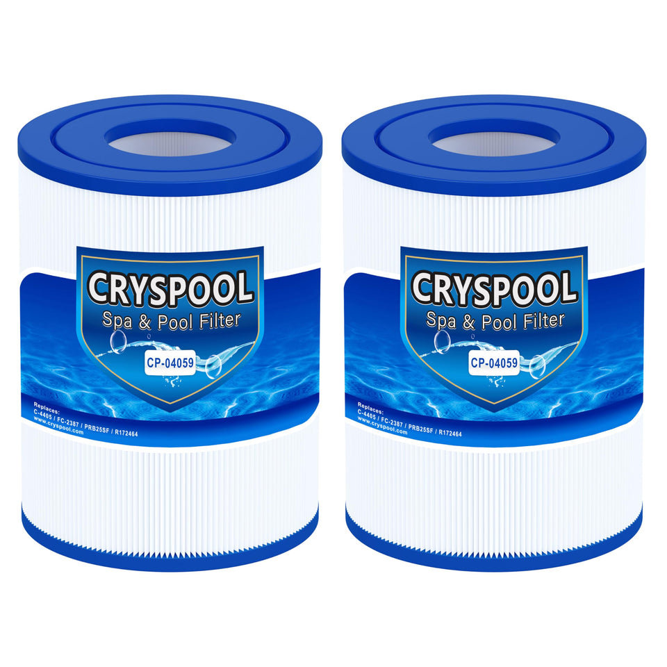 Cryspool 04059 spa filter cartridge with 50 sq ft filtration for clearer water