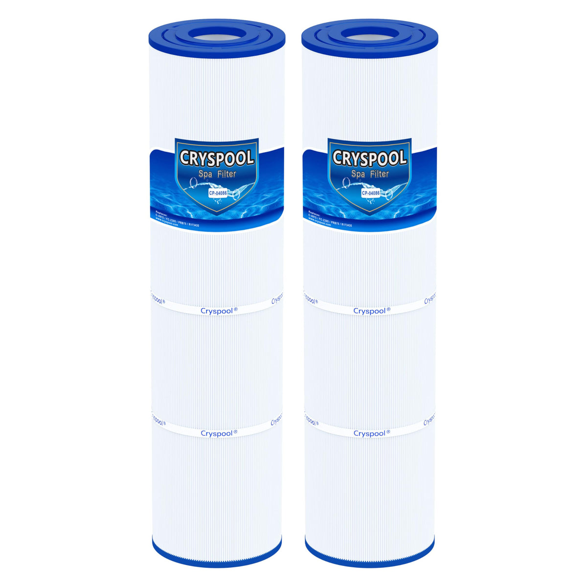Cryspool 04086 filter compatible with Rainbow RTL-75 for cleaner spa water