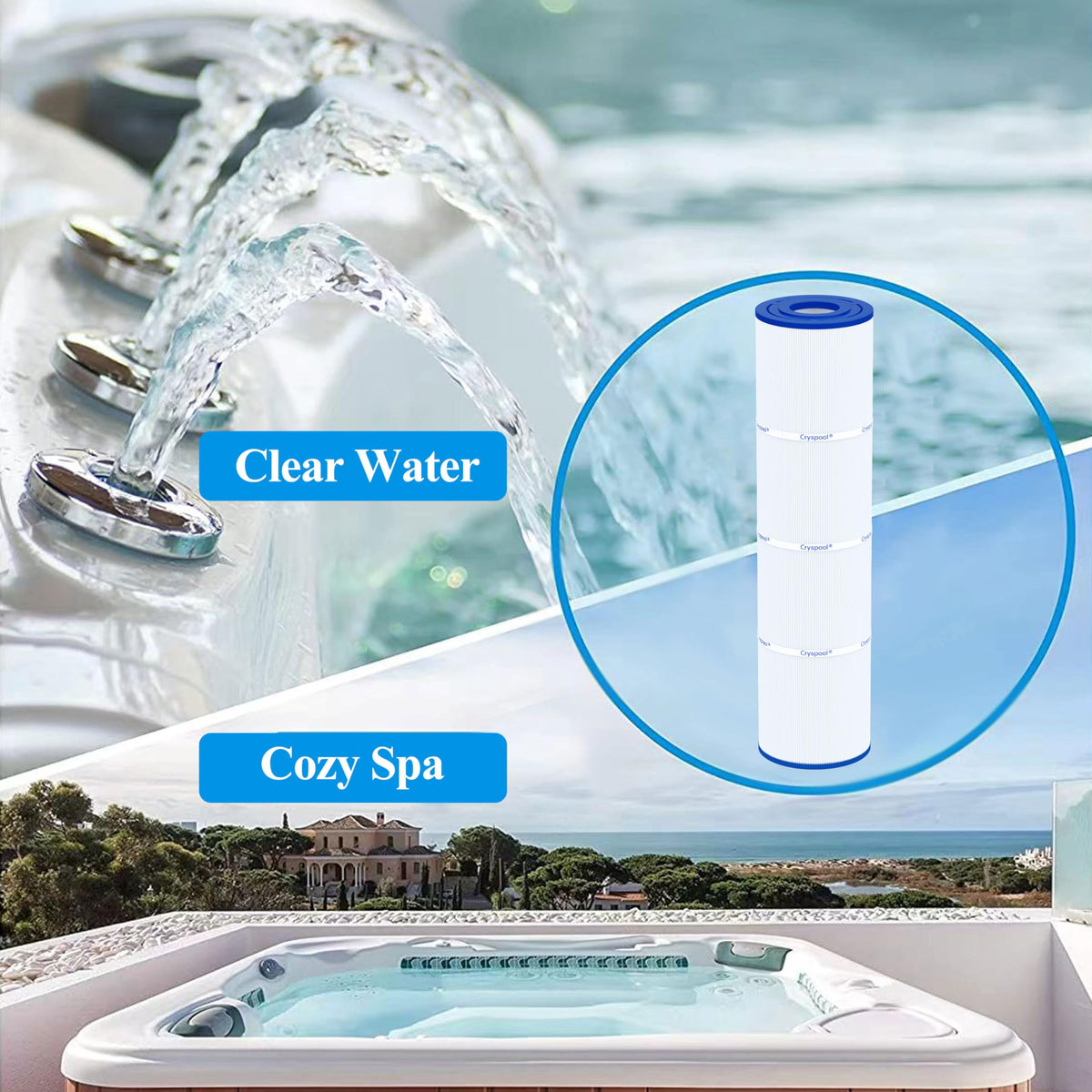 Cryspool 04086 filter life extends with regular cleaning and proper pressure management