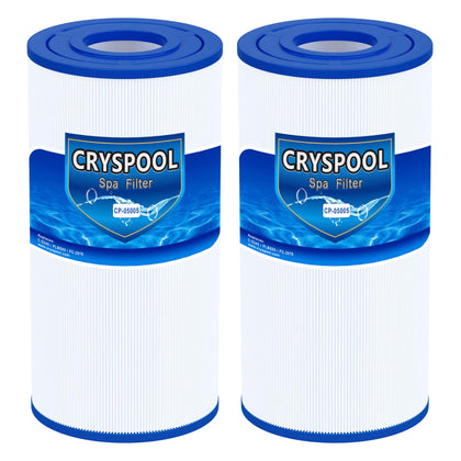 Cryspool 05005 filter side view shows rugged spa filtration build.