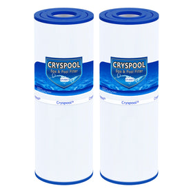 Cryspool 05007 spa filter cartridge top view with 75 sq ft filtration.