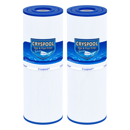 Cryspool 05007 spa filter cartridge top view with 75 sq ft filtration.