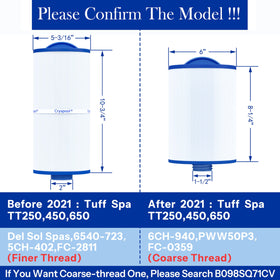 Cryspool 05033 filter outer dimensions 10-3/4 inches ensures precise fit