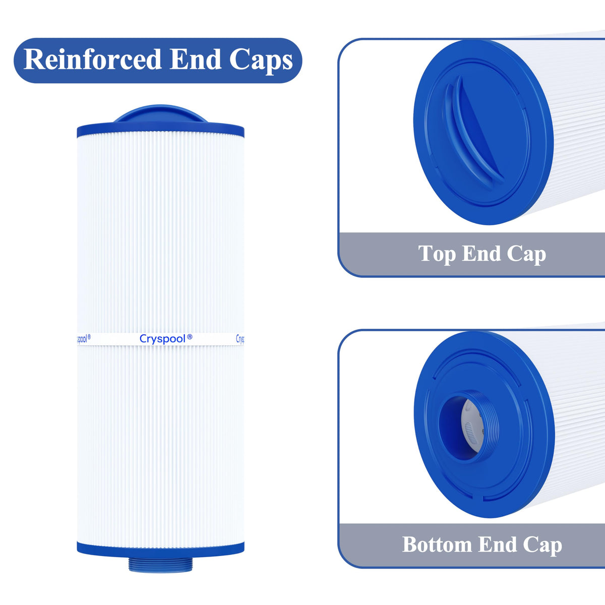 Cryspool easy-cleaning structure allows deep penetration of impurities after rinsing.