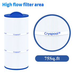 Cryspool 07043 spa cartridge with strong pleats resists wear.
